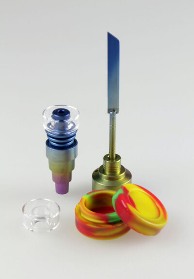 Set Dabber con Banger titanio e vetro